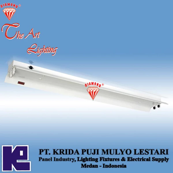 Kap Lampu DM 8128 LY Size TL 1 x 18/20 W